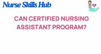 Unlocking Opportunities: Can a Certified Nursing Assistant Program Transform Your Career?