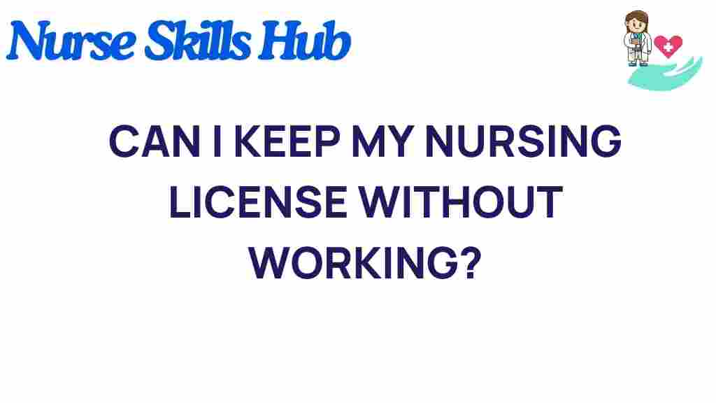 nursing-license-without-employment