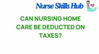 Unraveling the Mystery: Can Nursing Home Care Be Deducted on Taxes?