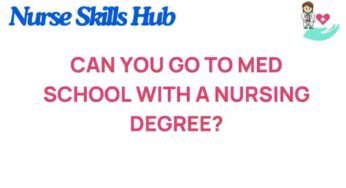 Navigating the Path: Can a Nursing Degree Open Doors to Med School?