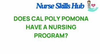 Unveiling the Secrets: Does Cal Poly Pomona Offer a Nursing Program?