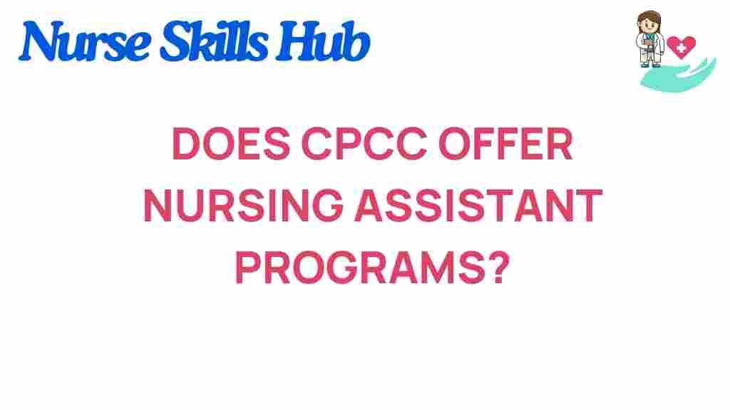 cpcc-nursing-assistant-programs