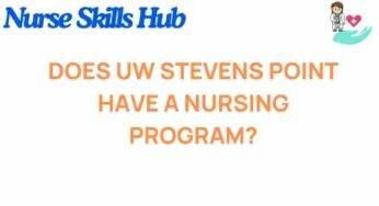 Unveiling the Secrets: Does UW Stevens Point Offer a Nursing Program?