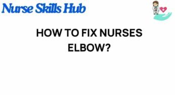 Unlocking Relief: How to Effectively Treat Nurse’s Elbow