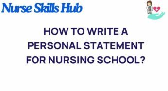 Mastering the Art of Personal Statements for Nursing School