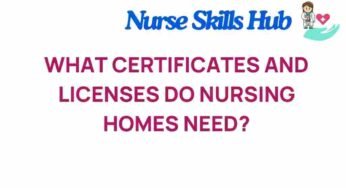 Unveiling the Essential Certificates and Licenses for Nursing Homes