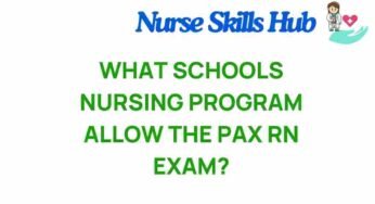 Unlocking Opportunities: Which Nursing Programs Facilitate the PAX RN Exam?