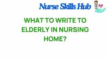 Heartfelt Messages: What to Write to the Elderly in Nursing Homes