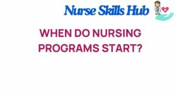 Unlocking the Calendar: When Do Nursing Programs Begin?