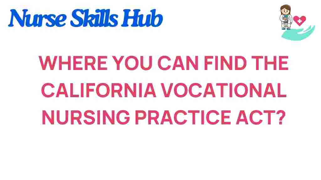california-vocational-nursing-practice-act